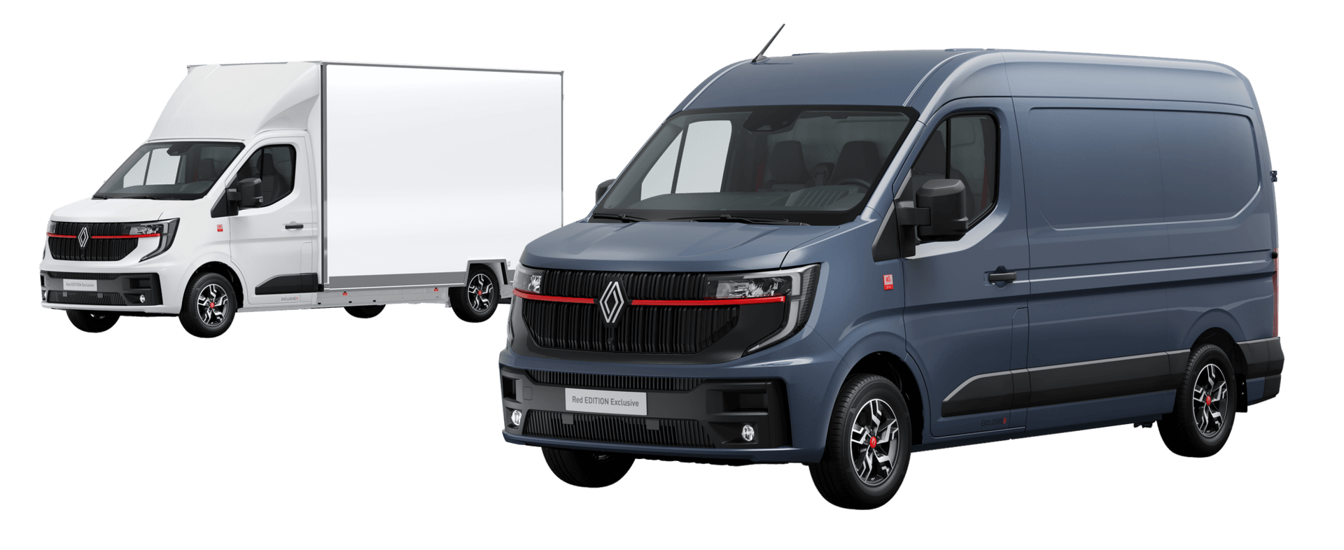 New Renault Trucks Master Red EDITION Exclusive van and cab floor with stickers as standard