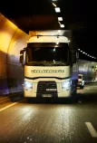 Vehicle in a tunnel