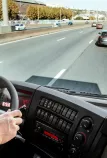 Renault Trucks D Cab 2.1 m driving on a road